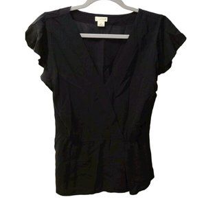 J By J. Crew Black Top / Blouse Women's Top Small